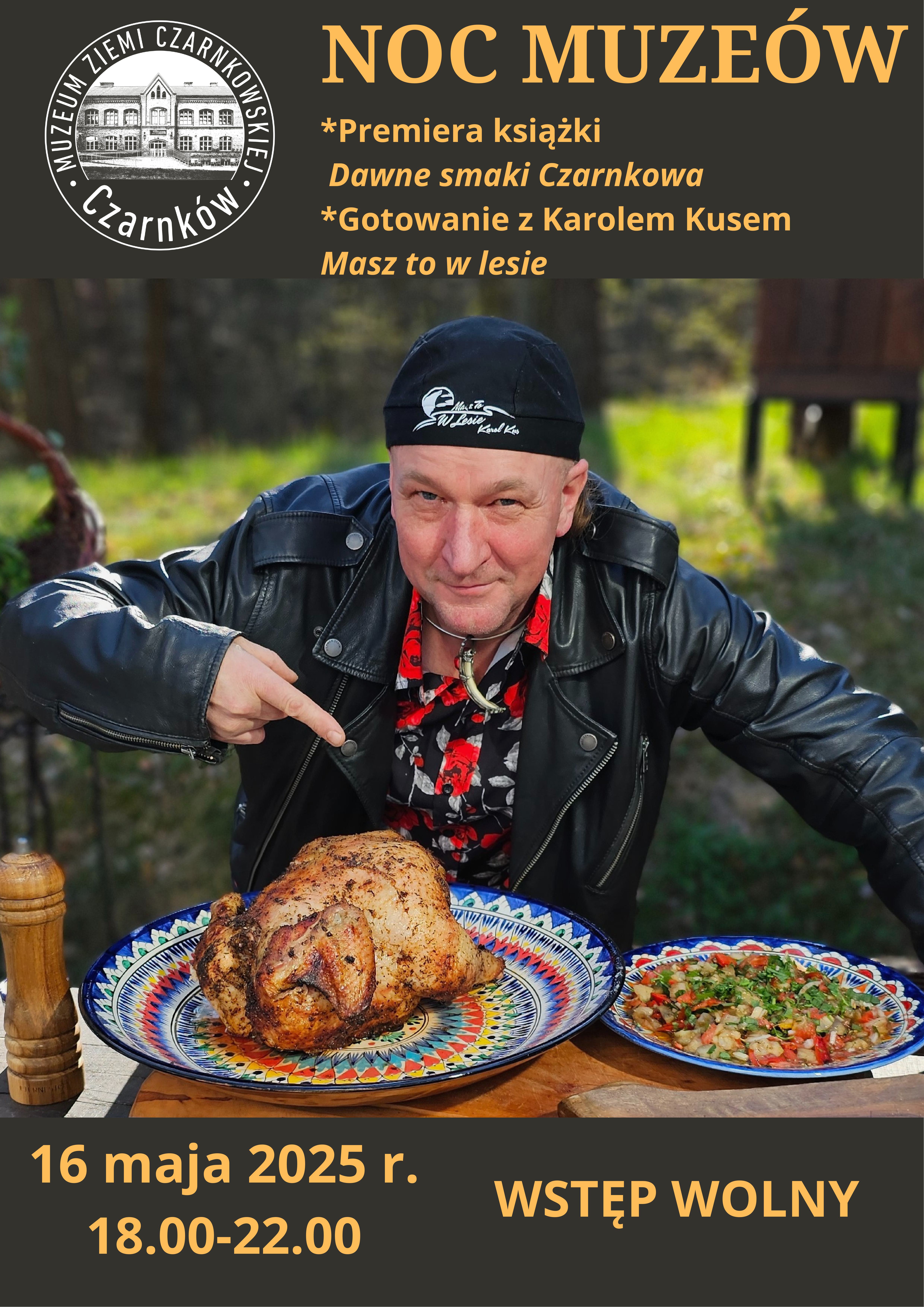 Plakat promujący Noc Muze&oacute;w w&nbsp;Czarnkowie