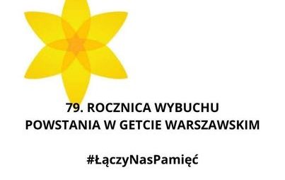 Zdjęcie do 79. Rocznica wybuchu powstania w getcie warszawskim