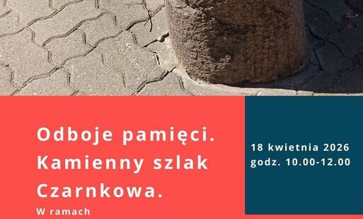 Plakat przedstawiający spacer rodzinny.